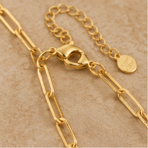 Susan Shaw Star Paperclip Necklace