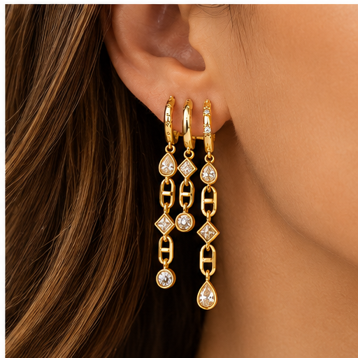 Katie Loxton Champagne Drop Hoops
