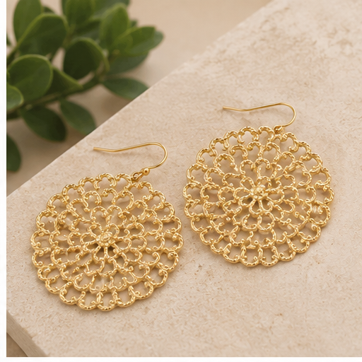 Susan Shaw Filigree Clover Earrings