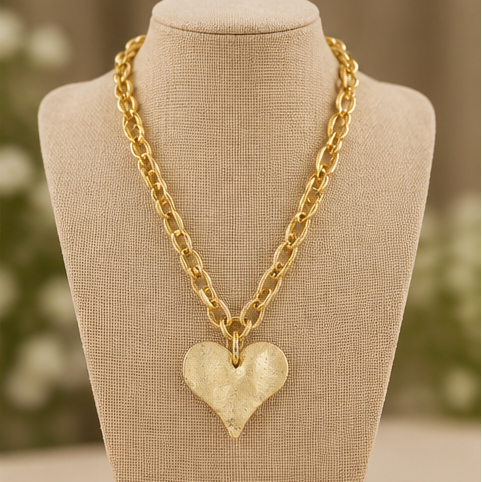 Susan Shaw Large Heart Necklace