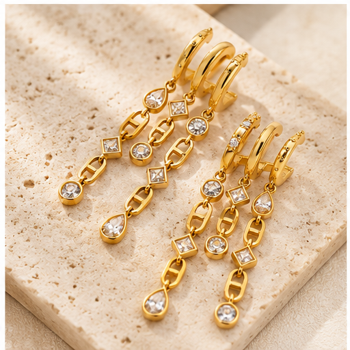 Katie Loxton Champagne Drop Hoops