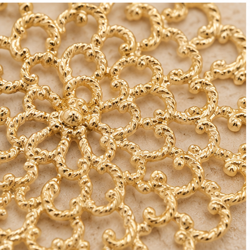 Susan Shaw Filigree Clover Earrings