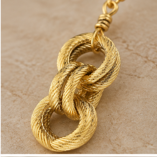 Susan Shaw Double Link Chain Earrings