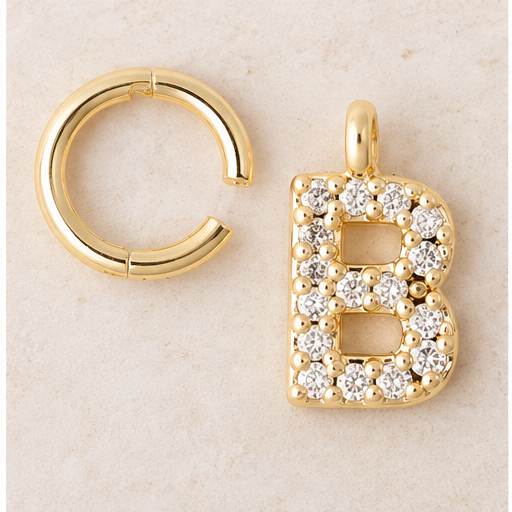Michelle McDowell Earring Luxe Initial Charms