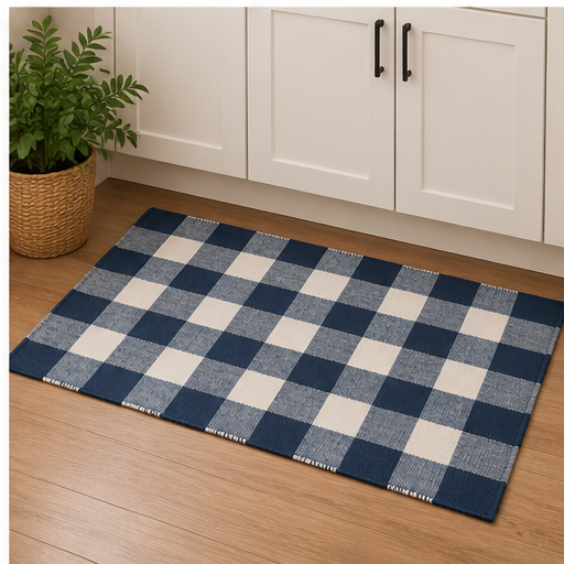 Regal Checkered Area Rug