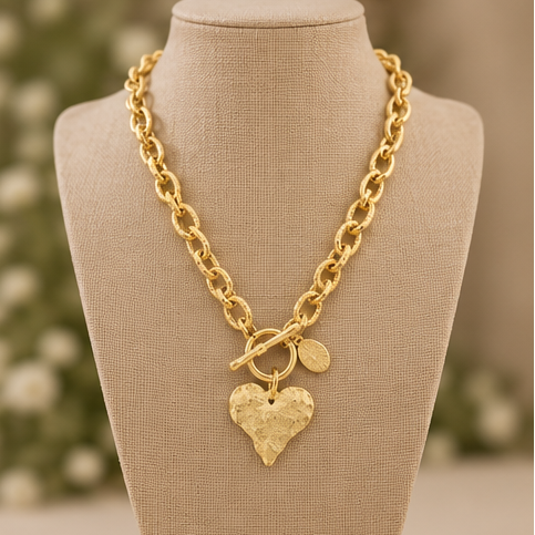 Susan Shaw Gold Heart Toggle 20''