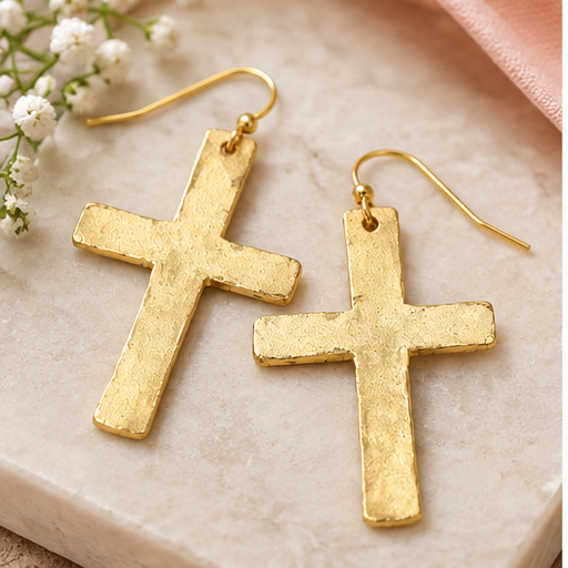 Susan Shaw Classic Cross Earrings