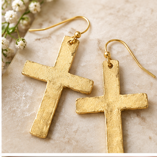 Susan Shaw Classic Cross Earrings