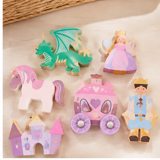 Mud Pie Princess Wood Toy Set