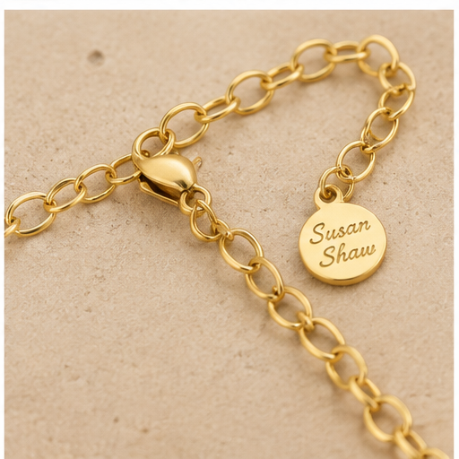 Susan Shaw Long Cross Chain Necklace