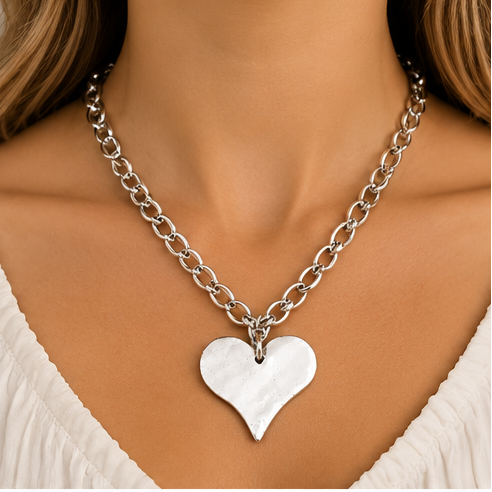 Susan Shaw Large Heart Necklace
