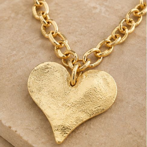 Susan Shaw Large Heart Necklace