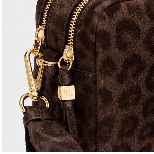 Katie Loxton Chocolate Leopard Lottie Crossbody