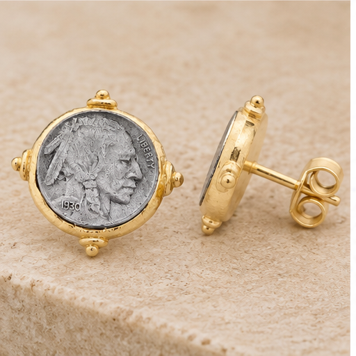 Susan Shaw Indian Nickel Studs