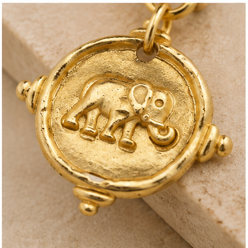 Susan Shaw Elephant Intaglio Earrings