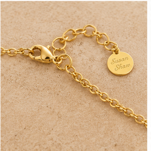 Susan Shaw Side Cross Dainty Necklace
