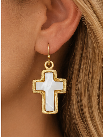 Susan Shaw Mother of Pearl Earrings