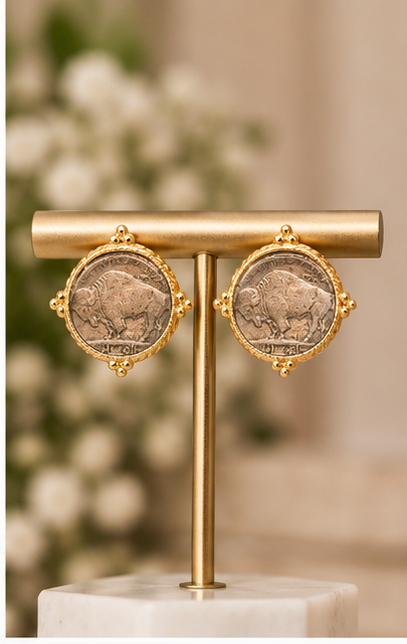 Susan Shaw Buffalo Nickel Studs