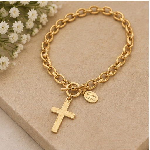 Susan Shaw Cross Toggle Necklace