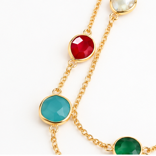 Winton & Waits Scattered Stone Necklace