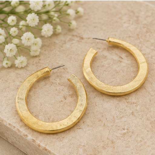 Susan Shaw Hammered Hoops