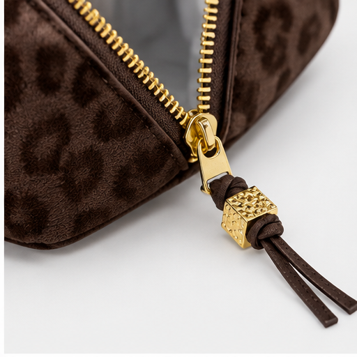 Katie Loxton Chocolate Leopard Makeup Bag