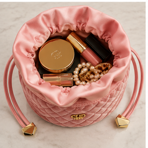 PurseN Ultra Jewelry Case Blush Velvet