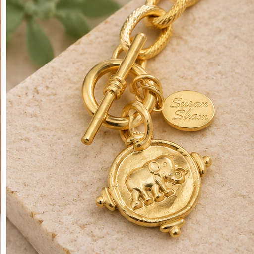 Susan Shaw Elephant Intaglio Bracelet