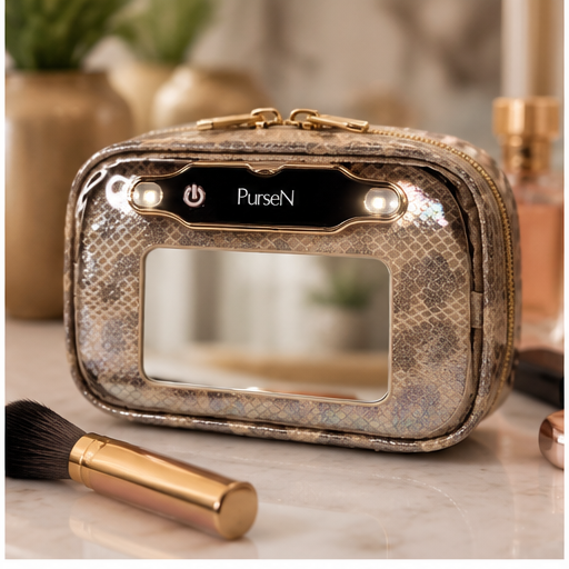 Litt Mini Organizer Glimmer Leopard