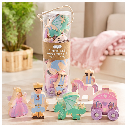 Mud Pie Princess Wood Toy Set