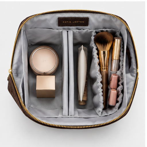Katie Loxton Chocolate Leopard Makeup Bag