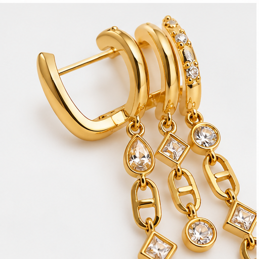 Katie Loxton Champagne Drop Hoops
