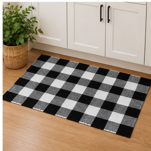 Regal Checkered Area Rug