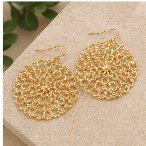 Susan Shaw Filigree Clover Earrings