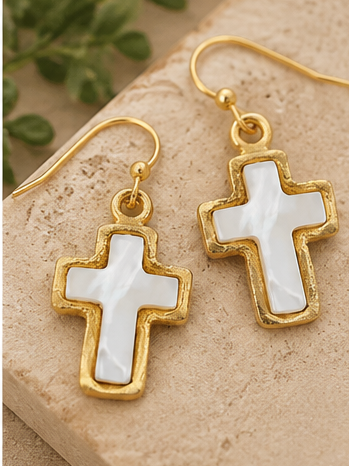 Susan Shaw Mother of Pearl Earrings