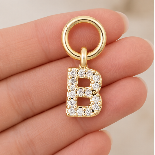 Michelle McDowell Earring Luxe Initial Charms