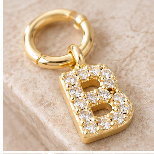 Michelle McDowell Earring Luxe Initial Charms