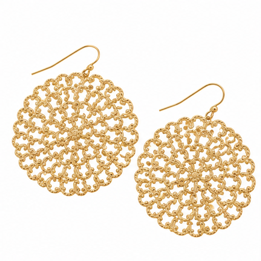Susan Shaw Filigree Clover Earrings