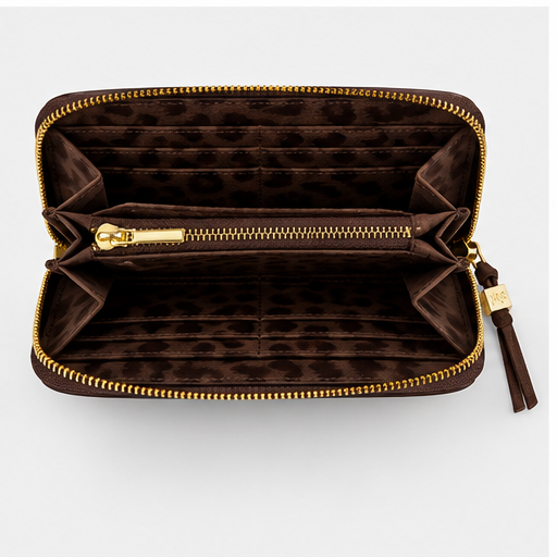 Katie Loxton Chocolate Leopard Large Wallet