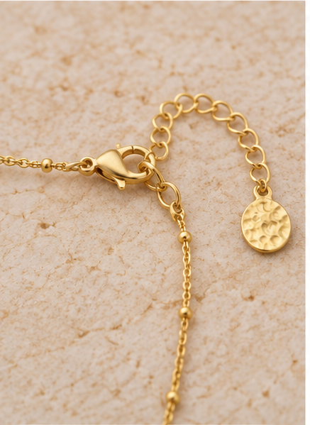 Susan Shaw Dotted Bar Chain Necklace