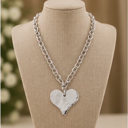 Susan Shaw Large Heart Necklace