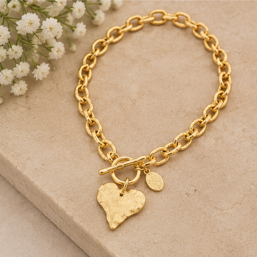 Susan Shaw Gold Heart Toggle 20''
