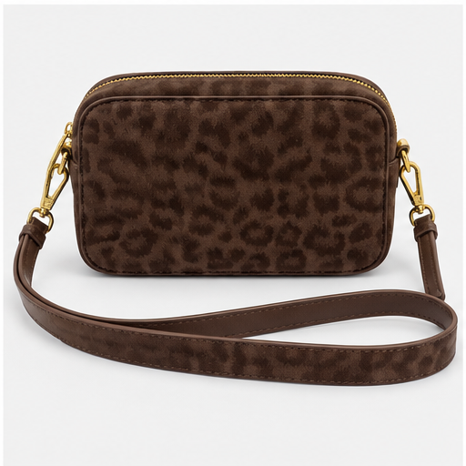 Katie Loxton Chocolate Leopard Avery Small Crossbody