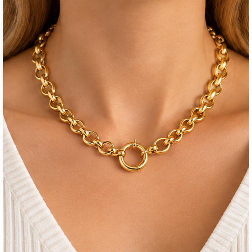 Winton & Waits Gold Rolo Necklace