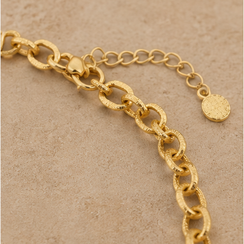 Susan Shaw Flaming Heart Chain Neclace