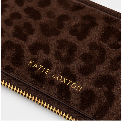 Katie Loxton Chocolate Leopard Large Wallet