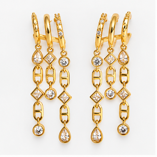 Katie Loxton Champagne Drop Hoops