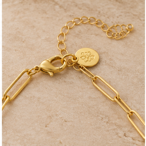 Susan Shaw Lock Stamp Necklace