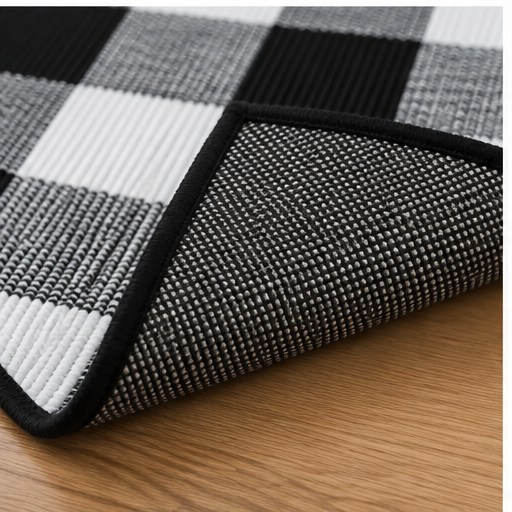 Regal Checkered Area Rug