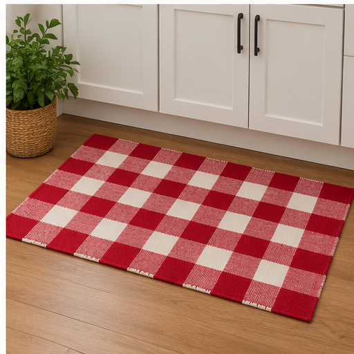 Regal Checkered Area Rug
